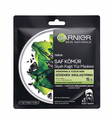 Garnier Siyah Yosunlu Gözenek Sıkılaştırıcı Kağıt
