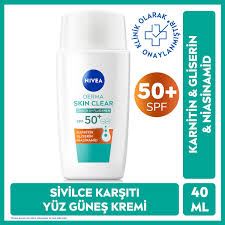 Nivea Derma Skin Clear Günlük UV Fluid Krem 40 ml Güneş Kremi