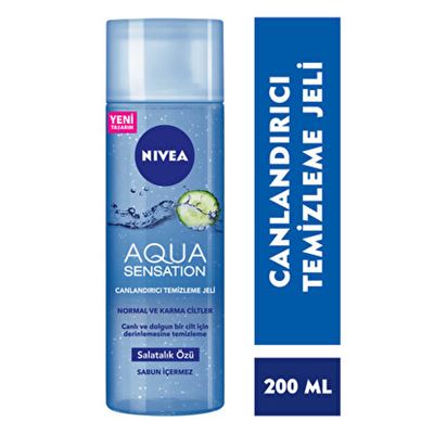 Nivea Aqua Sensatıon Canlandırıcı Yüz Temizleme Jeli 200ml