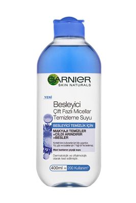 Garnier Besleyici Çift Fazlı Micellar Makyaj Temizleme Suyu Mavi 400 ml