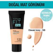 Maybelline Fit Me Matte + Poreless Foundation 120 Classic 30 Ml