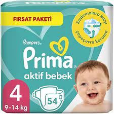 Prima Bebek Bezi Aktif Bebek Fırsat Paketi 4+ Beden 50 Li