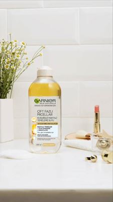 Garnier Çift Fazlı Mıcellar Kusursuz Makyaj Temizleme Suyu 400 ml