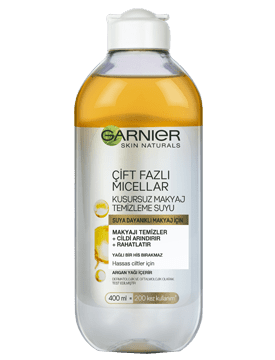 Garnier Çift Fazlı Mıcellar Kusursuz Makyaj Temizleme Suyu 400 ml